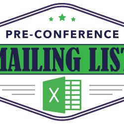 2024 Annual Conference Pre-Conference Mailing List (Excel)